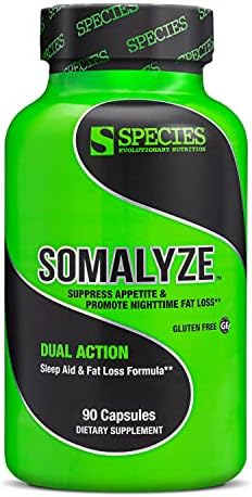 Species Nutrition Somalyze Stimulant Free, Appetite Suppressant with GABA and Melatonin, Gluten Free Caps, 90 Capsules