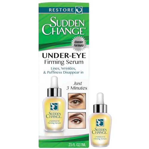 Sudden Change Instant Under-Eye Firming Serum, Fast-Acting (023 oz, 2PK) | Targets Under Eye Bags, & Puffiness and Reduces the Appearance of Fine Lines & Wrinkles Fast Acting Results in Minutes