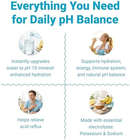 Alkalife pH Booster Drops, 1-Pack, pH 10 Alkaline Water, 360 Servings | 1.25 oz, Electrolytes, Minerals, Patented Formula, Neutralize Acid, Immune Support, Detox, Peak Performance, Great Value