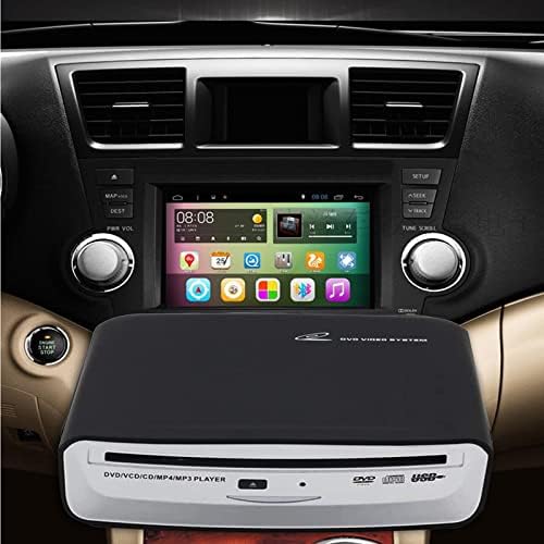 USB External Car Universal CD Player USB Connection Portable CD Player for Car Android Navigation/TV/MacBook pro/Laptops Desktops with Plug and Play