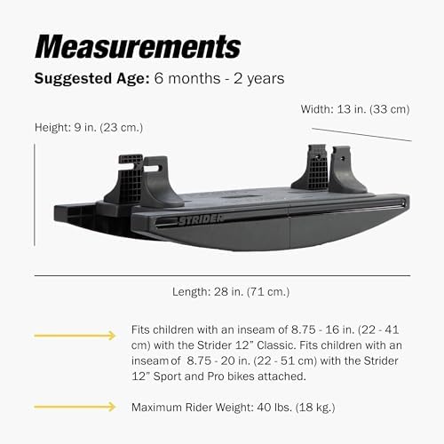 Strider Rocking Base for 12” Strider Balance Bikes, Ages 6 Months–2 Years | For 12 Models, Converts Strider Balance Bike into Rocking Toy