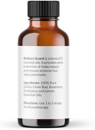 NaturoBliss Robbers Guard Synergy Blend Aromatherapy Essential Oils Blend (Cassia Clove Rosemary Eucalyptus Lemon) from Tales of French Thieves - 1