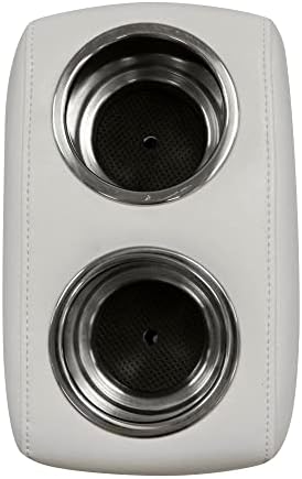 Wise 3059-1882 Pontoon Double Drink Holder with Stainless Steel Cup Holders, Marble / Brite White