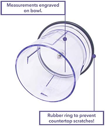 Blender Replacement Parts for Ninja Master Prep Qb900B - 16 oz Food Processor Bowl and Storage Lid