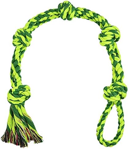 Vitscan Dog Toys for Large Dogs and Aggressive Chewers, Durable Dog Toy,5-Knot Rope Tug,Heavy Duty Chew Sturdy Cotton Knot Ropes Toy for Large Breed Dogs,Indestructible Rope for Tug-of-War Play