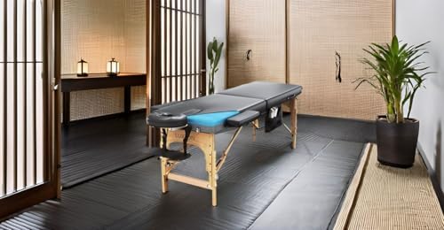 Memory Foam Massage Table Premium Portable Foldable Massage Bed Height Adjustable 72 Inches Long 27 Inches Wide Home Salon Spa Bed Tattoo Table with
