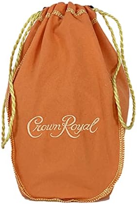 Orange Crown Royal Bag w/Drawstring - Perfect for Storage Gift Bags Shiftboot Carrying Dice or Games Felt Fabric for Sewing - from Crown Peach Bottles