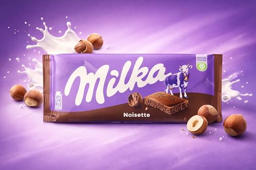 Milka Noisette Milk Chocolate 90g (Pack of 10)