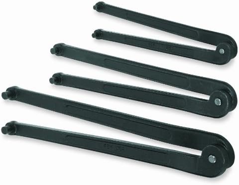 Williams JHW474 Adjustable Hook Spanner Wrench with Span Diameter of 2 to 4-3/4-Inch, Ideal for Adjusting Collars, Lock Nut Rings, and Bearings