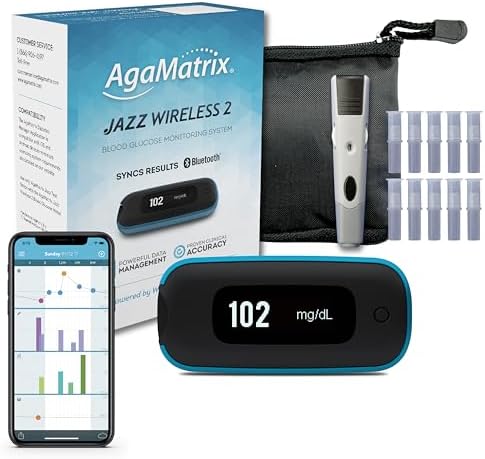 AgaMatrix Jazz Wireless 2 Blood Glucose Monitoring System