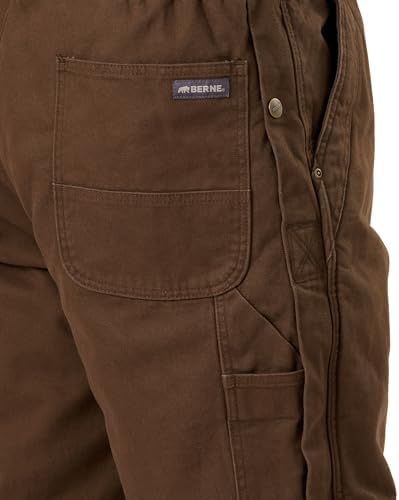 Berne Men's Heartland Insulated Washed Duck Bib Overall