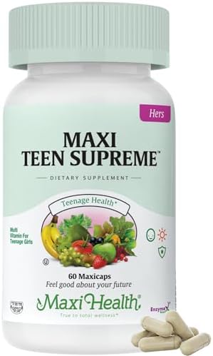 Teen Vitamins for Boys 12-17 - Teen Multivitamin Supreme with D3, Iron, Calcium, Biotin, Digestive Enzymes – Teenager Boy Multi Vitamins for Energy, Brain & Mood Support – 60 Count