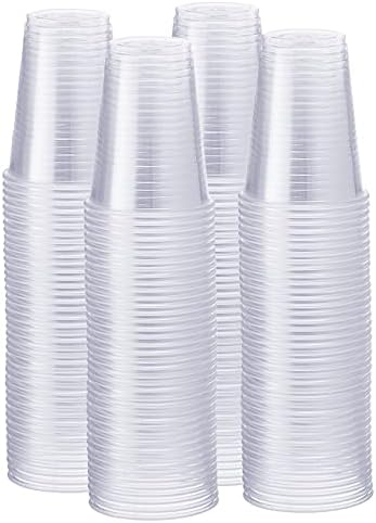 GUSTO 7 oz Clear Plastic Cups [500 Count] Disposable Cold Drinking Cups