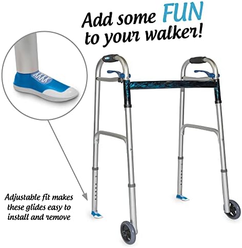 Sneaker Walker Glides for 1" Walker Tubes - Pink - 1 Pair