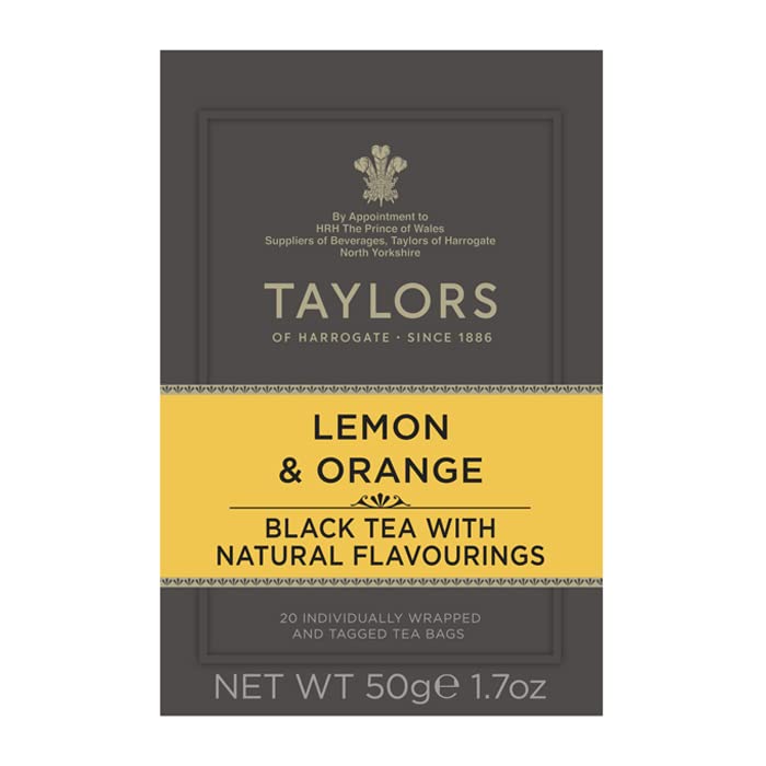 Taylors of Harrogate Green Tea with Jasmine, Individually Wrapped Bags, 20 Count (Pack of 1), Delicate, Floral & Sweet, Caffeinated, Enjoy Hot or Iced, 20 Teabags