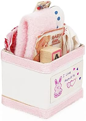 Odoria Miniature Clutter Box Dollhouse: 1/12 Scale Nursery Accessories for Craft Model DIY