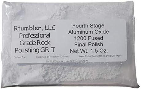 Rock Tumbler Grit for 3 Pound Tumbler by RTumbler Professional Grade Rock Polishing Grit