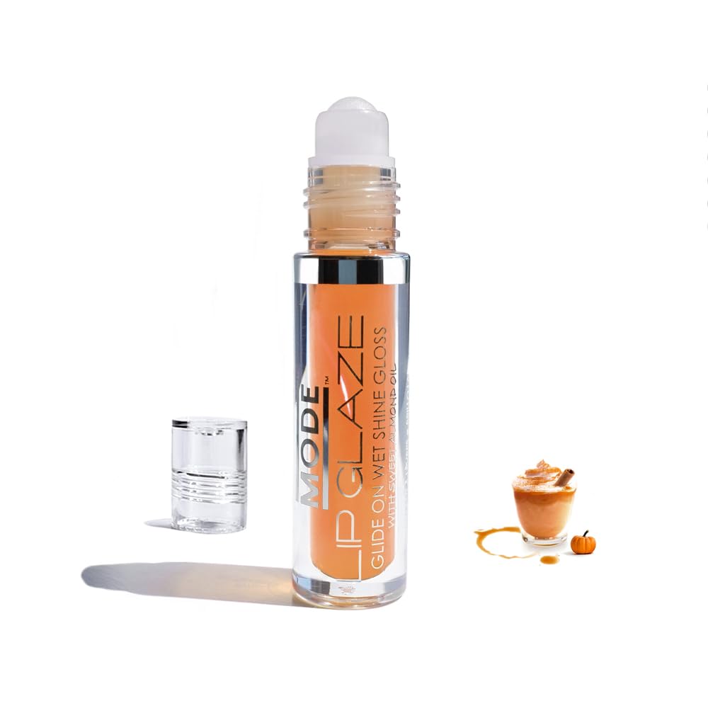 MODE Lip Glaze Cotton Candy Flavored Lip Gloss, Hydrating Sheer Wet Shine, Skincare Fruit Oils