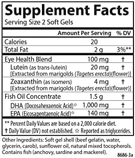 Carlson Right for The Macula, Made with Lutemax 2020, 60 Softgels | Clinically Proven to Support Vision Health, Macular Health, Blue Light Protection