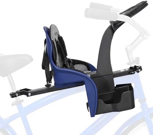KaZAM Front-Mounted Child Bike Seat – Kangaroo & Wallaby Models with Padded Front Bumper/Dashboard
