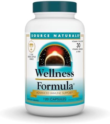 Source Naturals Wellness Formula, Advanced Immune Support - 240 Capsules | Bio-Aligned Vitamins & Herbal Defense with Vitamin C Plus 30 other Vitamins, Minerals & Herbs for Immune System Support