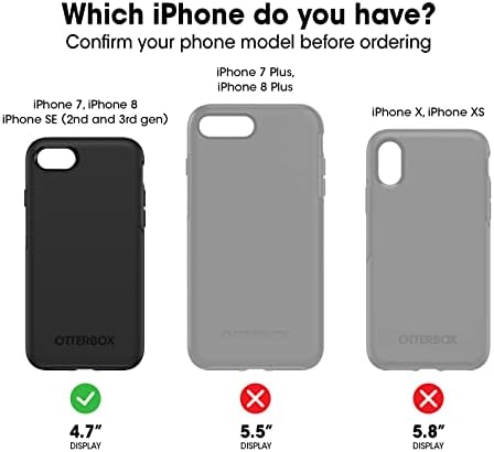 OtterBox iPhone 8/7 & SE (3rd/2nd Gen) Commuter Series Case - Black | Thin & Protective iPhone Case, Dual-Layer, Impact Absorbing iPhone Case