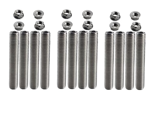 SBF Valve Cover Stud Kit Bolts Stainless Steel Kit Compatible with 289 302 351W Small Block Ford
