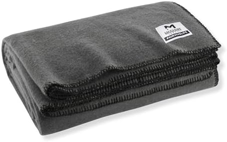 M MCGUIRE GEAR Heavy Duty Wool Blanket, Survival, Emergency, and First Aid Use – Mil-Spec, Fire Retardant