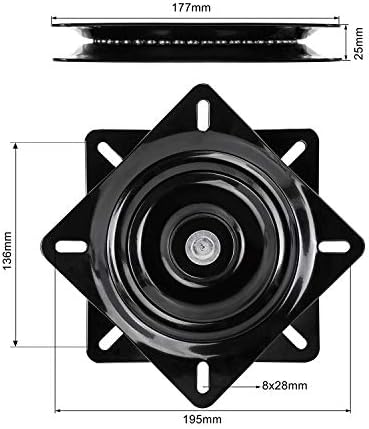 7 Inch Heavy Duty 360 Degree Bar Stool Swivel Replacement Seat Swivel Base Barstool Swivel Plate-for Recliner Chair, Barstools, Chair