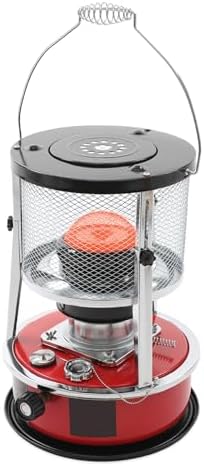 2 in 1 Portable Kerosene Heater & Stove Height Adjustable, 2600W Kerosene Stove, Non Electric Heaters for Indoor Outdoor, Emergency Oil Heater 107.64-161.46 ft²heating area for 15-17 hour(Black)