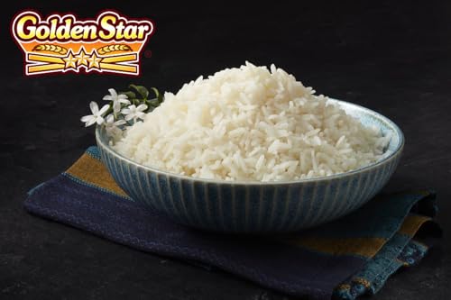 Golden Star Thai Hom Mali White Jasmine Rice - Prime Grade White Rice - 10 lb Bag | Prime Grade White Rice - Great for Gumbo, Curries & More - Cook in Microwave or on Stove Top