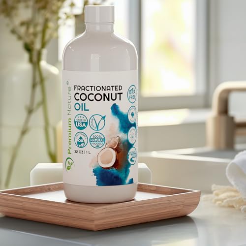 Fractionated Coconut Oil for Skin Moisturizer with Pump Massage Oils Best Carrier for Essential Oils Mixing Body OUL for Dry Skin Moisturizer Natural Oi for Face Hair Body 1 Gallon
