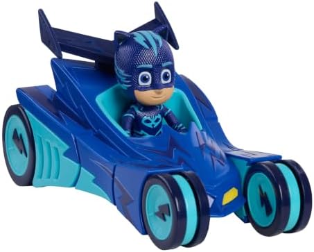 PJ Masks Catboy & Cat-Car Articulated Blue Action Figure and Vehicle Set