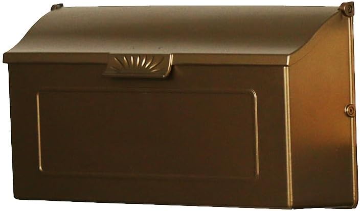 Special Lite Horizon Horizontal Wall Mount Mailbox - Black Aluminum Mailbox for Wall Mount - SHH-1006-BLK