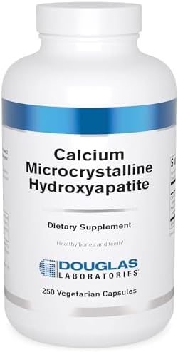 Douglas Laboratories Calcium Microcrystalline Hydroxyapatite - Teeth & Bone Health Support* - with Calcium & Phosphorus Micronutrients - Dietary Supplements - 250 Vegetarian Capsules