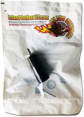 Total ControlⓇ Cool Touch Damper Handle for Weber Smokey Mountain WSM Kettle Knob BBQ Smoker Damper Thumb Handle