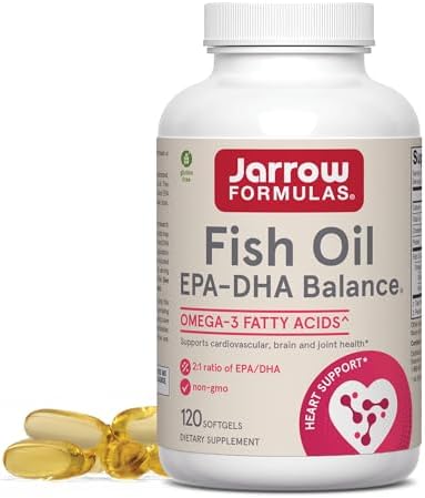 Jarrow Formulas EPA-DHA Balance, 1,200 mg Omega-3 Fatty Acids for Cardiovascular Support, 240 Softgels, 120 Day Supply