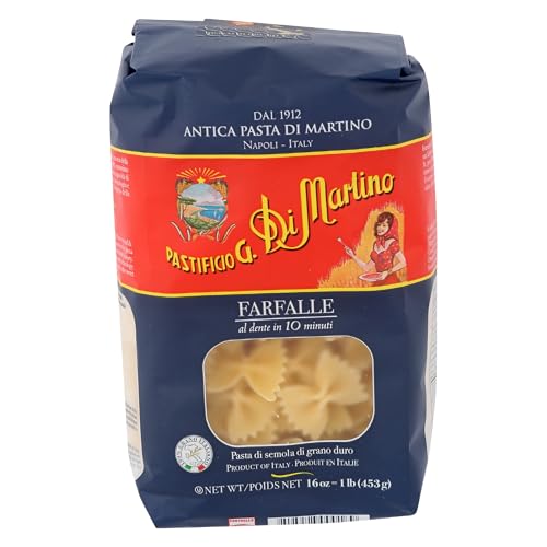 Di Martino, Pasta Farfalle, 16 Ounce
