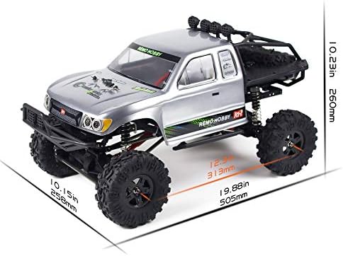 Cheerwing 1:10 Scale Rock Crawler 4WD Off-Road Remote Control Truck | 2.4Ghz, Brushed Motor, Waterproof ESC, 20-25km/h Speed, .2V 2500mAh