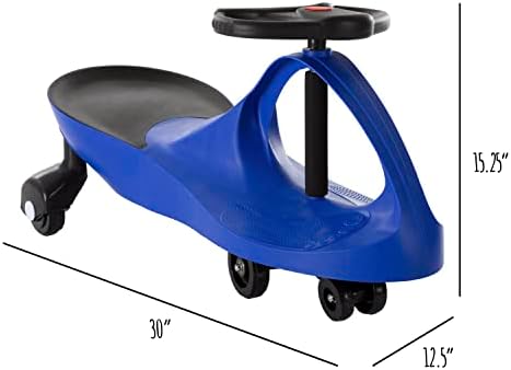 Wiggle Car Ride On Toy - No Batteries, Gears or Pedals - Twist, Swivel, Go - Outdoor Ride Ons for Kids 3 Years and Up by Lil' Rider (Hot Pink)