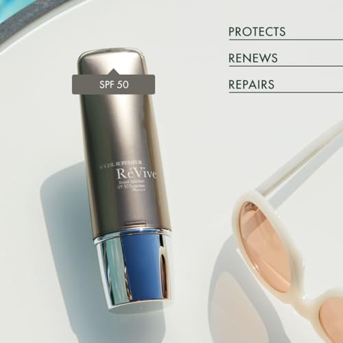 RéVive Soleil Superiéur Face Sunscreen - Broad Spectrum SPF 50 Sunscreen - Ultra-Transparent & Anti Aging Sun Care to Help Improve Skin Barrier
