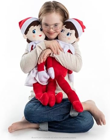 The Elf on the Shelf Plushee Pals 27-Inch Boy Scout Elf Plush Blue Eyes | Soft, huggable 27-inch Scout Elf plush for cuddling