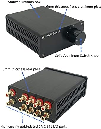 U31 3 Way RCA Audio Switcher, Stereo Audio Switch Selector Box