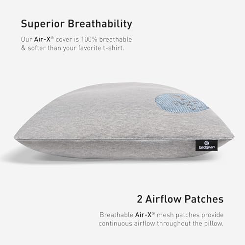 Bedgear Flow Performance Pillow, 2.0 Soft Cooling Pillow for Back