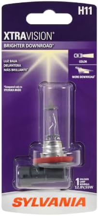 SYLVANIA - H11 XtraVision - High Performance Halogen Headlight Bulb, High Beam, Low Beam and Fog Replacement Bulb (Contains 1-Bulb)