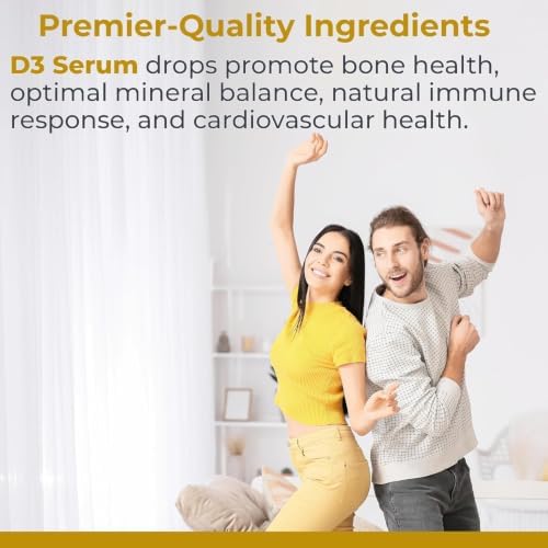 Premier Research Labs Vitamin D3 Serum - Liquid Vitamin D Oil Drops for Adults, Liquid D3 5000 IU, High Potency VIT D3 Liquid