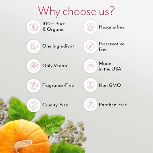Leven Rose Pumpkin Seed Oil for Hair Growth 2 oz, 100% Pure Pumpkin Seeds Oil for Skin and Nails - Natural Pumpkin Seed Extract for Moisturizing Scalp, Dry and Rough Skin