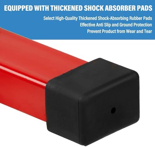 SUNROAD Motorcycle Front Wheel Chock for Garage Parking,Red