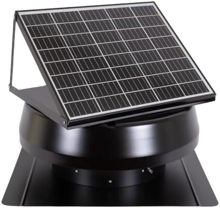 iLiving ILG8G14-12T Automatic Gable Mount Attic Ventilator Fan with Adjustable Thermostat, 2.85 Amp, 2339 CFM, Single-Speed | Automatic