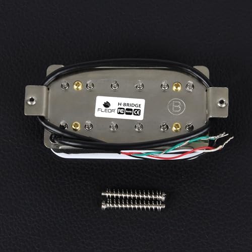 FLEOR Bridge Pickup Ceramic Double Coil Humbucker Pickups for Electric Guitar Pickup-Black